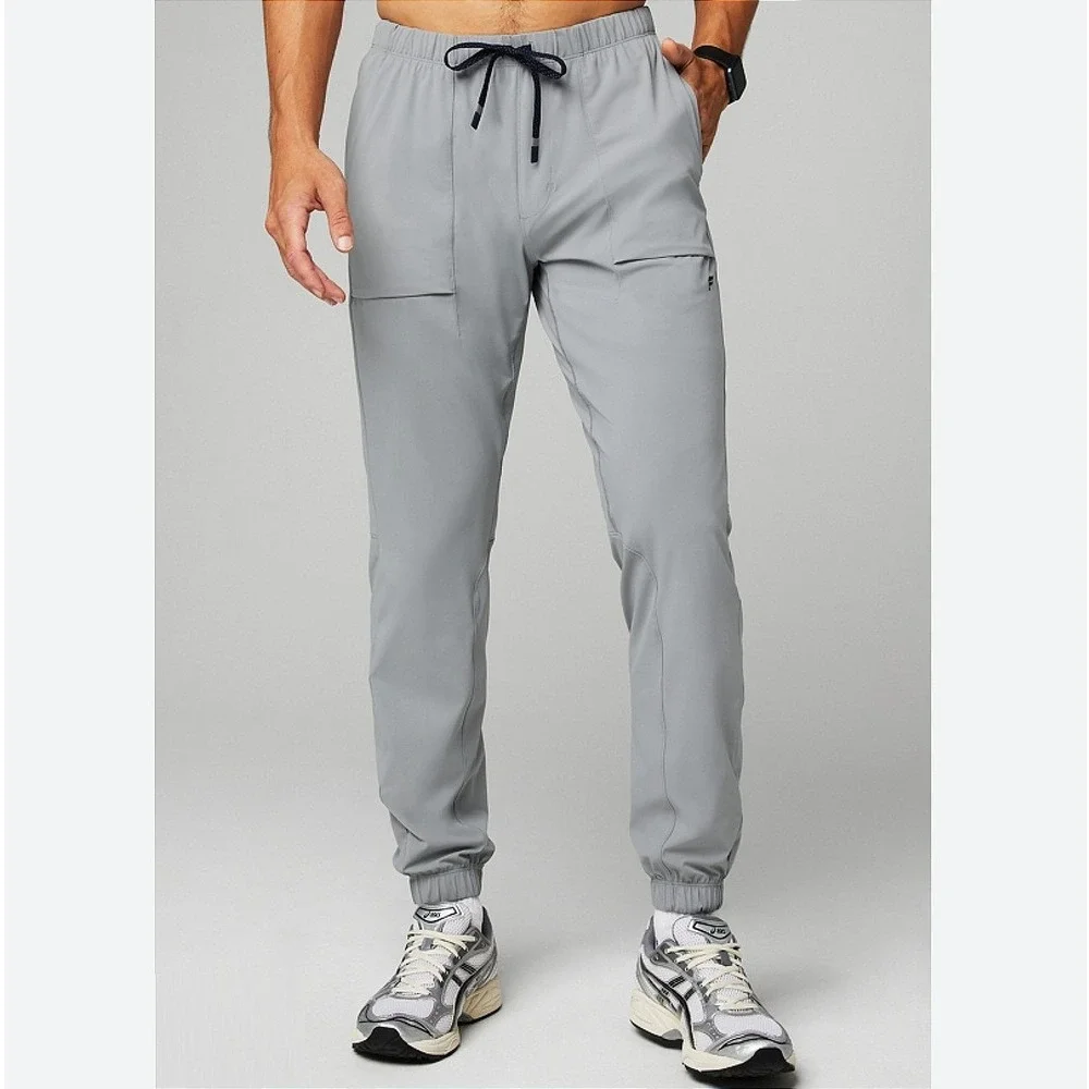 Fabletics The One Jogger Men Medium Grey Athletic Tech Performance Stretch Pants